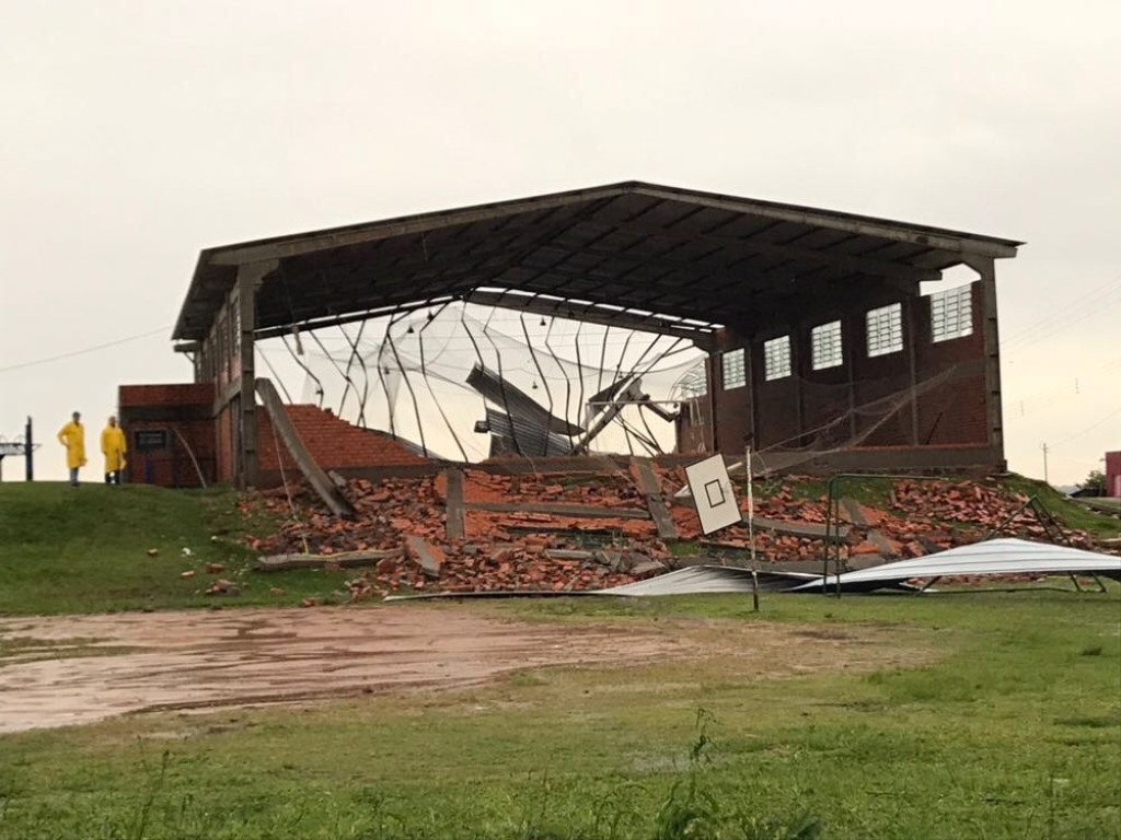 Estragos devido ao Temporal