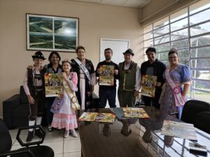 Prefeito recebe comitiva do 59º Baile de Kerb’s de São Vicente do Sul