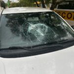 Ato de Vandalismo nesta manhã de quinta-feira (13).